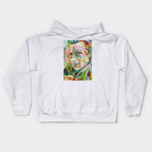 ALBERT CAMUS watercolor portrait .3 Kids Hoodie